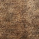 54"" G046 Bronze Brown, Metallic Alligator Faux Leather Vinyl By The Yard