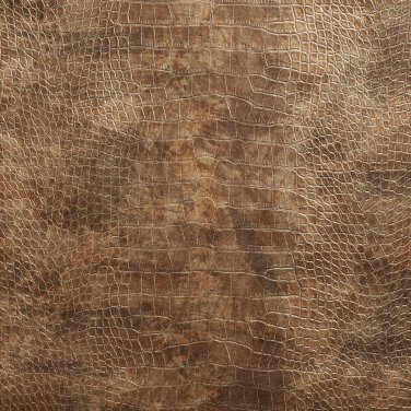 54"" G046 Bronze Brown, Metallic Alligator Faux Leather Vinyl By The Yard