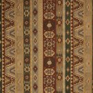 J762 Southwest Large Stripe Upholstery Fabric Burgundy Gold Green Upholstery Fabric By The Yard