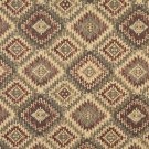J766 Southwest Style Diamond Upholstery Fabric | Burgundy Beige Green Upholstery Fabric By The Yard