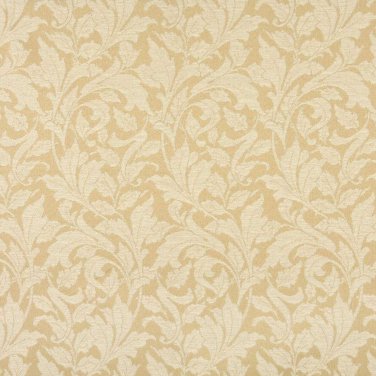 54"" Wide F601 Beige, Floral Leaf Outdoor, Indoor, Marine Scotchgarded Fabric By The Yard