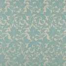 54"" Wide F604 Light Blue, Floral Leaf Outdoor, Indoor, Marine Scotchgarded Fabric By The Yard