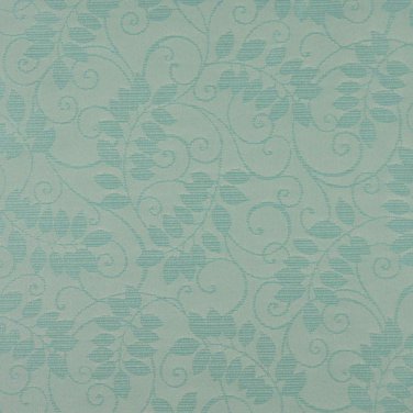 54"" Wide F628 Light Blue, Floral Vine Outdoor, Indoor, Marine Scotchgarded Fabric By The Yard