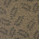 54"" Wide F631 Black, Floral Vine Outdoor, Indoor, Marine Scotchgarded Fabric By The Yard