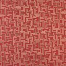 54"" Wide F638 Red, Geometric Outdoor, Indoor, Marine Scotchgarded Fabric By The Yard