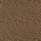 54"" Wide E209 Brown Gold Floral Leaf Residential Contract Grade Upholstery Fabric By The Yard