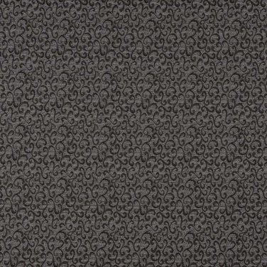 54"" Wide E246 Black Grey Abstract Scrolls Residential Contract Grade Upholstery Fabric By The Yard