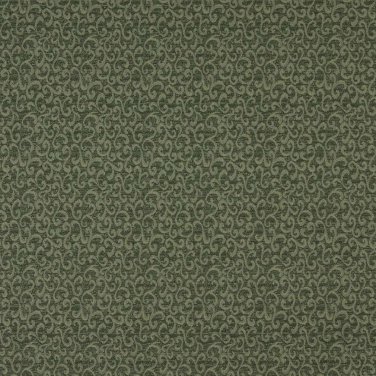 54"" Wide E248 Green Abstract Scrolls Residential And Contract Grade Upholstery Fabric By The Yard