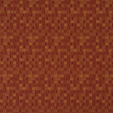 E256 Red Orange Small Scale Geometric Boxes Residential Contract Grade Upholstery Fabric By The Yard