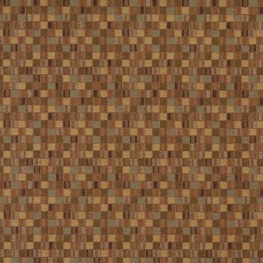 E260 Gold Green Small Scale Geometric Boxes Residential Contract Grade Upholstery Fabric By The Yard