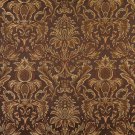 F551 Brown Bronze Gold Ivory Floral Pineapple Damask Upholstery Drapery Grade Fabric By The Yard