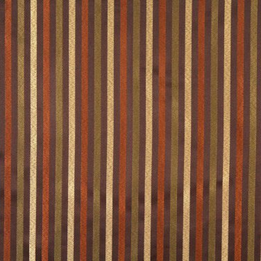54"" Wide F565 Brown Bronze Gold Ivory Striped Damask Upholstery Drapery Grade Fabric By The Yard