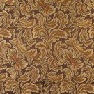 54"" Wide F572 Brown Bronze Gold Ivory Floral Leaf Damask Upholstery Drapery Grade Fabric By The Yar