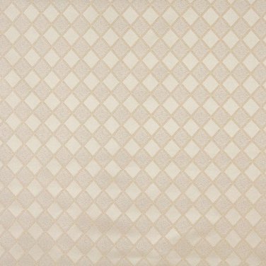 54"" Wide F583 Ivory, Diamond Damask Upholstery And Drapery Grade Fabric By The Yard