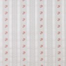 54"" Wide D127 Silver, White And Mahogany Red, Floral Striped Brocade Upholstery Fabric By The Yard