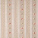 54"" Wide D129 Gold, White, Red And Green, Floral Striped Brocade Upholstery Fabric By The Yard