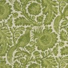 54"" Wide C417 Green And Ivory, Floral Abstract Outdoor, Indoor, Marine Upholstery Fabric By The Yar