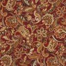 54"" Wide C421 Red Orange Green Abstract Floral Outdoor Indoor Marine Upholstery Fabric By The Yard
