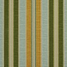 54"" Wide C428 Gold, Blue And Green, Striped Outdoor, Indoor, Marine Upholstery Fabric By The Yard