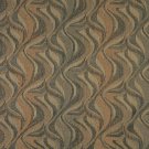 54"" Wide F190 Brown And Black, Abstract Flame Chenille Upholstery Fabric By The Yard