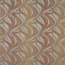 54"" Wide F516 Brown And Blue, Abstract Flame Chenille Upholstery Fabric By The Yard