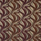 54"" Wide F518 Red, Gold And Grey, Abstract Flame Chenille Upholstery Fabric By The Yard