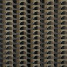 54"" Wide F520 Black, Brown And Grey, Half Circles Chenille Upholstery Fabric By The Yard