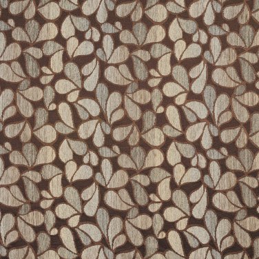 54"" Wide F525 Brown And Grey, Abstract Chenille Upholstery Fabric By The Yard
