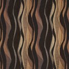 54"" Wide F530 Brown And Black, Abstract Striped Chenille Upholstery Fabric By The Yard