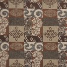 54"" Wide F534 Brown And Beige, Large Scale Chenille Upholstery Fabric By The Yard