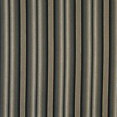 54"" Wide H493 Black, Blue And Gold, Textured Stripe Upholstery Grade Fabric By The Yard
