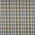 54"" Wide H487 Ivory, Blue And Green, Textured Plaid Upholstery Grade Fabric By The Yard