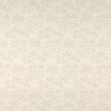 A070 Beige And Off White Tropical Overlapping Palm Trees Upholstery Fabric By The Yard | 54"" Wide