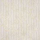 A081 Beige Stripes And Flowers Upholstery Fabric By The Yard | 54"" Wide