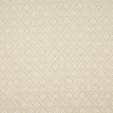 A102 Off White Floral Diamond Upholstery Fabric By The Yard | 54"" Wide