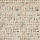 54"" Wide F859 Orange, Grey And Ivory, Geometric Chenille Upholstery Fabric By The Yard