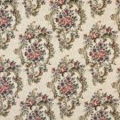 54"" Wide F644 Green, Blue And Burgundy, Floral Tapestry Upholstery Fabric By The Yard