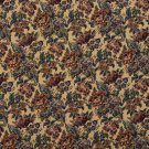 54"" Wide F672 Beige, Green And Burgundy, Vintage Floral Tapestry Upholstery Fabric By The Yard