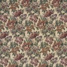 54"" Wide F673 Burgundy, Green And Orange, Floral Tapestry Upholstery Fabric By The Yard