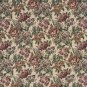 54"" Wide F673 Burgundy, Green And Orange, Floral Tapestry Upholstery Fabric By The Yard