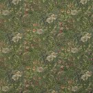 54"" Wide H141 Green, Burgundy And Blue, Garden Floral Tapestry Upholstery Fabric By The Yard