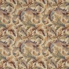 54"" Wide F904 Burgundy, Blue And Green, Floral Leaves Tapestry Upholstery Fabric By The Yard