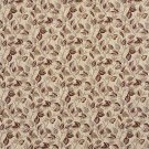 54"" Wide F913 Burgundy And Gold, Floral Leaves Tapestry Upholstery Fabric By The Yard