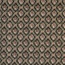 54"" Wide F916 Black, Red And Green, Floral Diamond Tapestry Upholstery Fabric By The Yard