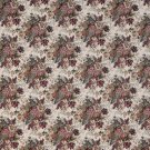 54"" Wide F928 Burgundy And Green, Floral Bouquet Tapestry Upholstery Fabric By The Yard