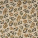 54"" Wide F934 Green And Orange, Floral Leaves Tapestry Upholstery Fabric By The Yard