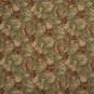 54"" Wide F935 Burgundy And Green, Floral Leaves Tapestry Upholstery Fabric By The Yard