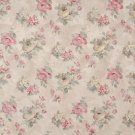 54"" Wide F806 Red, Green And Beige, Pastel Floral Roses Jacquard Woven Upholstery Fabric By The Yar