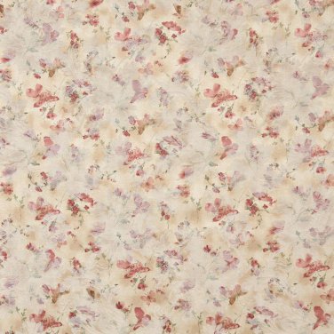 F814 Burgundy Green Gold Pastel Butterflies Flowers Jacquard Woven Upholstery Fabric By The Yard