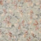 54"" Wide F823 Green, Brown And White, Floral Leaves Jacquard Woven Upholstery Fabric By The Yard